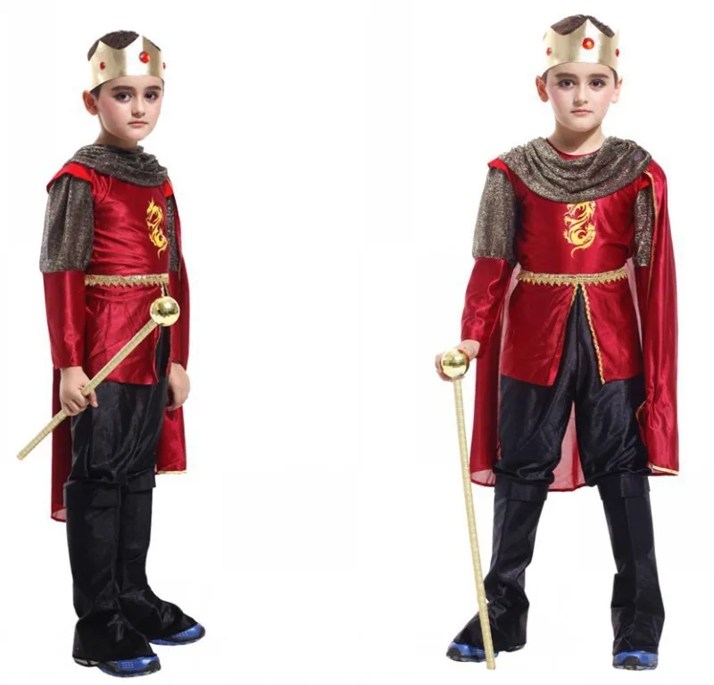Children's Halloween Costumes King and Prince Costume Kids Medieval