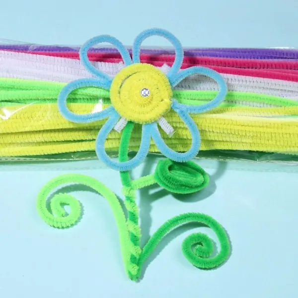 Multicolour Chenille Stems Pipe Cleaners Handmade Diy Art Craft Material Kids Creativity Handicraft Children Toys