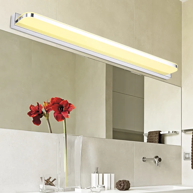 Modern Led Mirror Light Bathroom Washroom Bedroom Stainless Steel Wall Lamp Acrylic Mounted Lighting Aliexpress Com Modern Led Mirror Light Bathroom Washroom