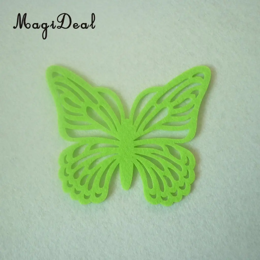4 Pieces Multicolor Wedding Easter Butterfly Coasters Coffee Tea Cup Mug Mat Kitchen Table Decoration 12 x 10 cm