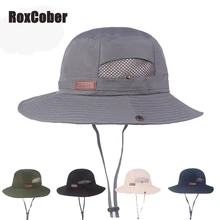 RoxCober весенне-летняя дорожная Кепка уличная Рыбацкая шляпа сетчатая дышащая шляпа-ведро бейсболка для горного туризма козырек от солнца шляпы