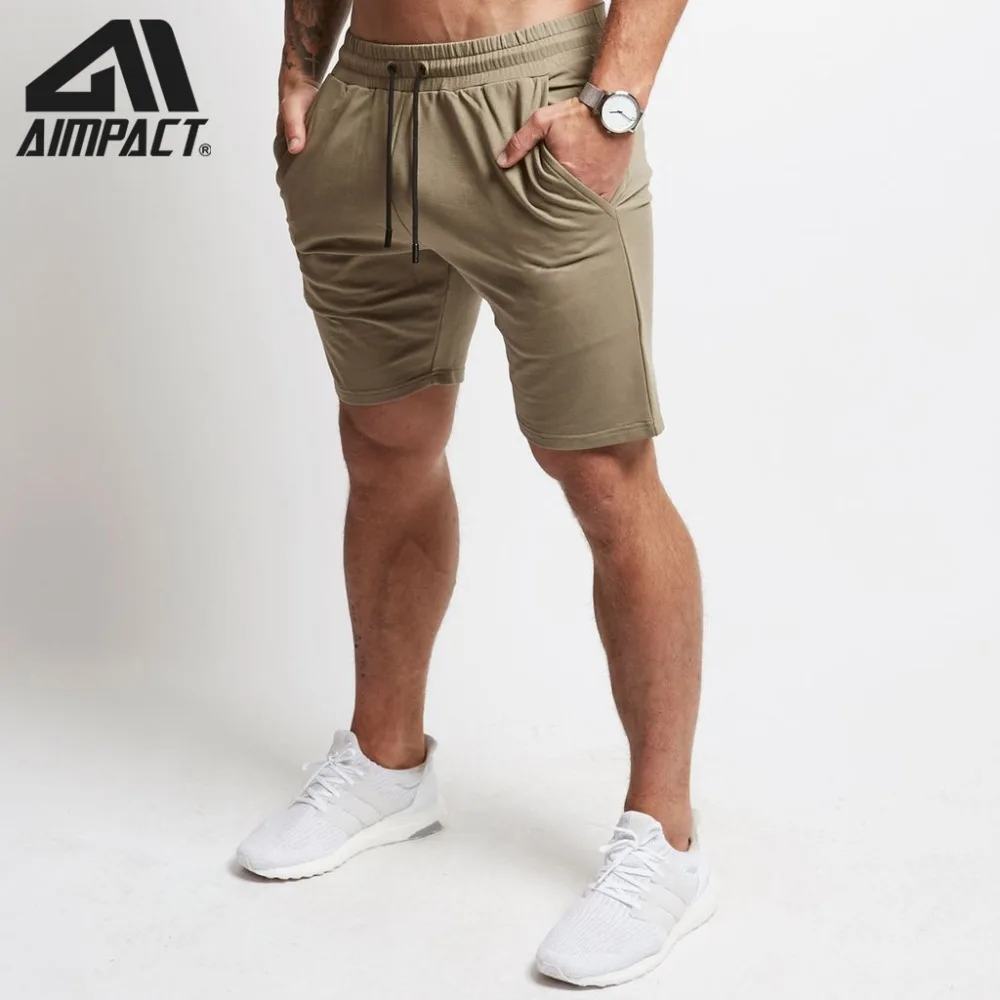 

2019 New Fitness Casual Shorts for Men Bodybuilding Workout Training Gymi Trunks Male Athletic Running Track Shorts By Aimpact