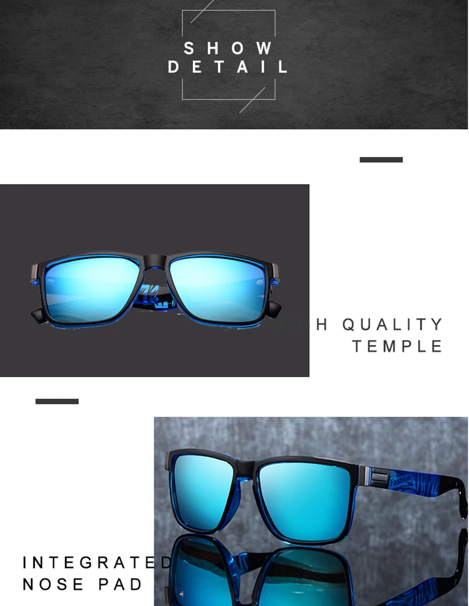 Classic Square Polarized Sunglasses Men Women Brand Designer Vintage Driving Goggle Retro Mirror Male Sun Glasses UV400 Oculos (12)