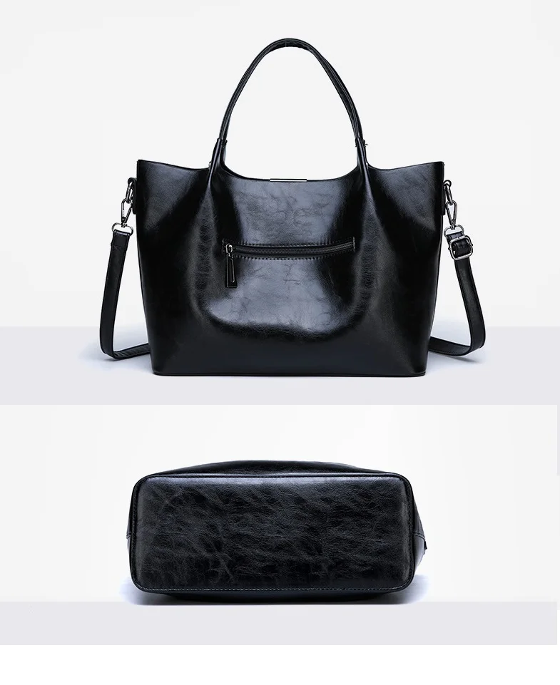 Genuine Leather Bag Fashion Women Handbag Oil Wax Leather Women Bag Large Capacity Tote Bag Big Ladies Shoulder Bags Famous C823 Genuine Leather Bag Fashion Women Handbag Oil Wax Leather Women Bag Large Capacity Tote Bag Big Ladies Shoulder Bags Famous C823
