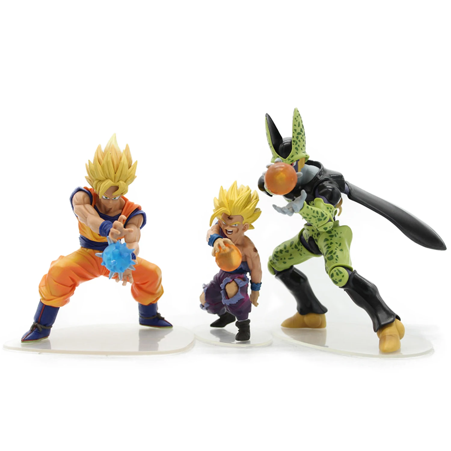 

Chanycore 15CM Anime figuras Dragon BALL Z Super Figure Cell vs Son gohan Son goku Super Saiyan Action Figure PVC Model