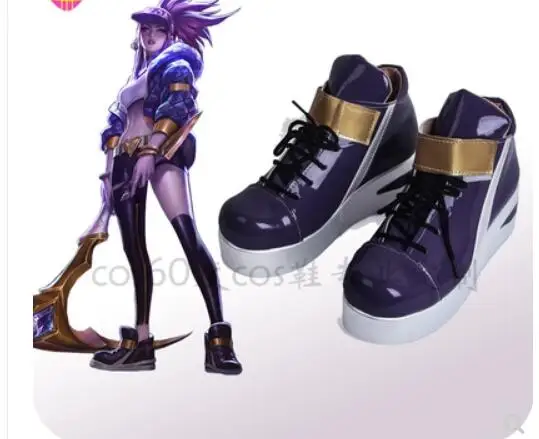 KDA Akali/Обувь для костюмированной вечеринки Костюм LOL AKALI Пикантная женская обувь