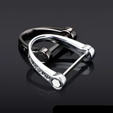 Автомобильный брелок с толстым стержнем, Классическая d-образная подкова, держатель для ключей, аксессуары для салона автомобиля, кошелек для ключей, инструменты для стайлинга автомобилей