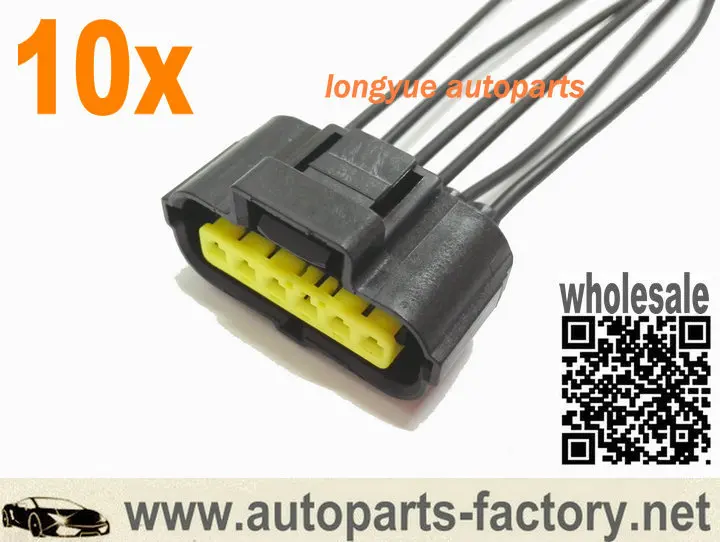 Longyue 10 шт. 6-ходовой разъем для отправки топливного насоса аксессуары Ford Focus 00 02 03 04