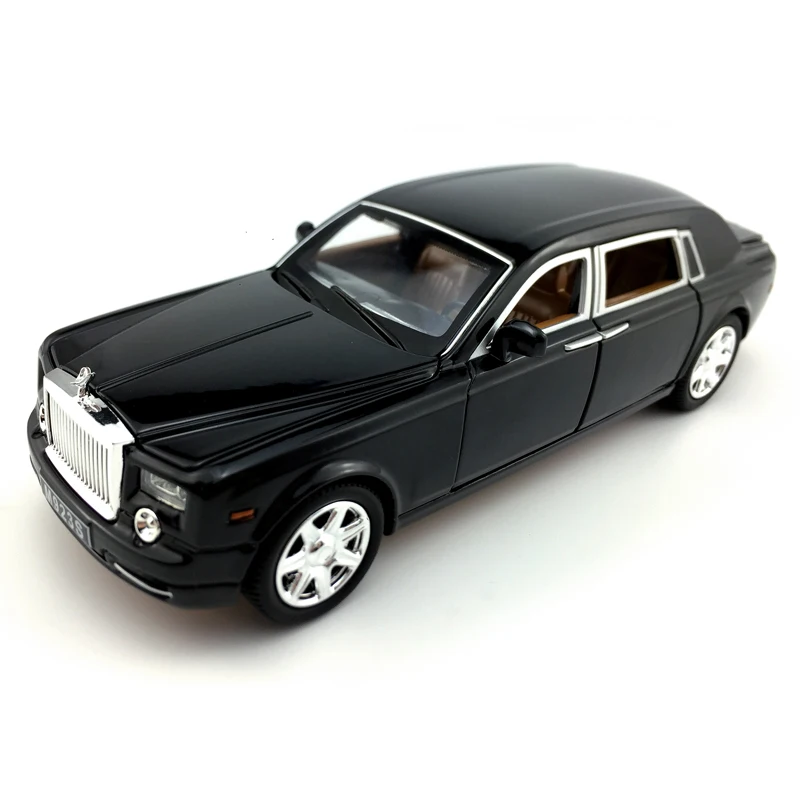 Литой автомобиль из сплава для рулонов Royce Phantom масштаб 1:24 модель автомобиля