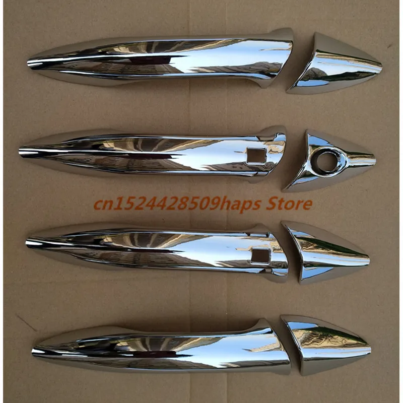 

With 2 smart holes ACCESSORIES FIT FOR 2011 2012 2013 2014 2015 HYUNDAI ELANTRA CHROME SIDE DOOR HANDLE BAR COVER CATCH TRIM MOL