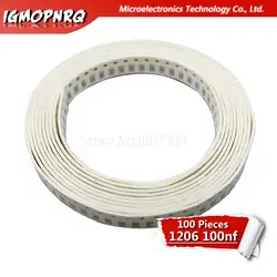 100 шт 100NF X7R ошибка 10% 50 V 0,1 мкФ 104 1206 smd конденсатор