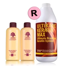 Мини дорожный шампунь для волос и кондиционер набор+ 1000 мл бразильский Ultikare Кератиновый увлажняющий уход за волосами разглаживающий