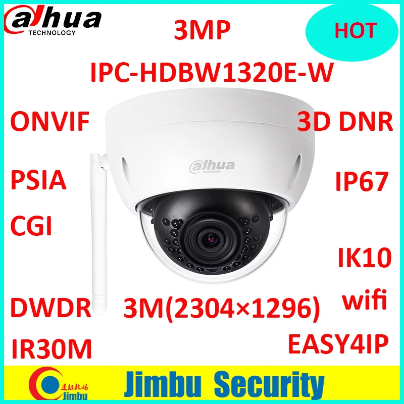 Dahua: IP/сети Беспроводной easy4ip Камера 3mp IPC HDBW1320E W Wi Fi p2p cctv Micro SD слот для карт до 128