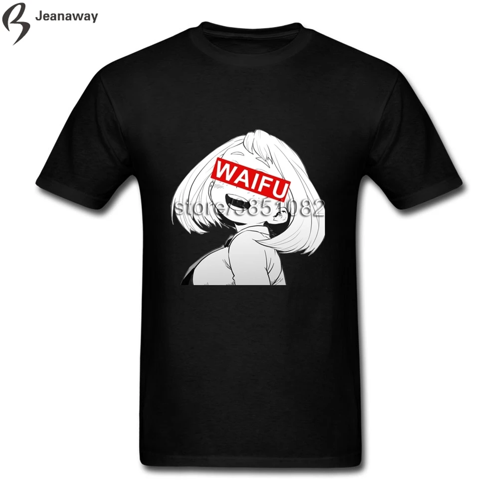 Весна футболка Swag Ochaco Uraraka Waifu Ahegao Для мужчин футболки О-воротник короткий рукав