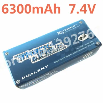 

Dualsky 6300mAh 7.4V 2S1P 46.6Wh Lithium-Polymer Batteries Hard Case 60C Lipo Battery For 1/10 Scale Models RC Cars