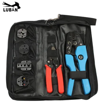 

New 4 In 1 Wire Crimper Tools Kit Multitool Engineering Ratchet Terminal Crimping Plier Crimping tool kit AN-K06WF Tool set