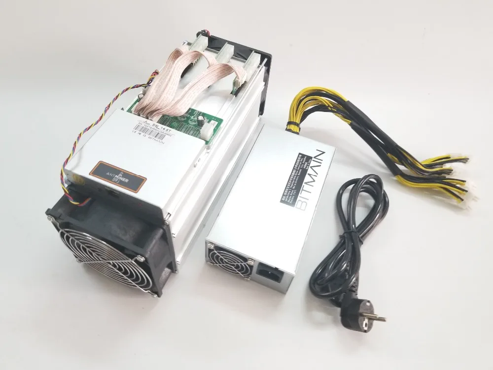 Новый AntMiner S9j 14 5 T Биткоин Майнер BITMAIN 1800W PSU Asic BTC BCH Шахтер лучше чем Antminer S9 S9i 13T 13 14T