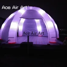 Полное покрытие 8 м Диаметр надувной паук купол палатка, павильоны со съемными стенками для автомобиля продвижение со светодиодной подсветкой