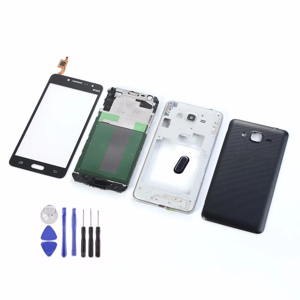 

For Samsung Galaxy J2 Prime SM-G532F G532H LCD touch Screen+Housing Front Middle Frame+Battery Back Cover+Home Button+Tools