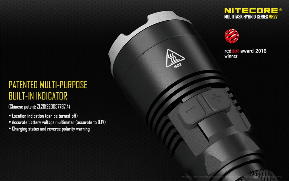 Distância do Feixe Luz + 18650 Lanterna Recarregável Nitecore 462 Metro Multitarefa Tocha Tático 3500mah Bateria Mh27 Max.1000lm 11 Lanterna recarregável nitecore mh27 max.1000lm distância do