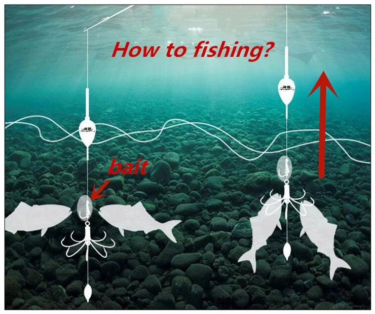 Стиль Высокая эффективность легко рыболовный крючок 9 крючки с грузило углеродистая Сталь рыболовные снасти круглый согнуты высоких частот морской