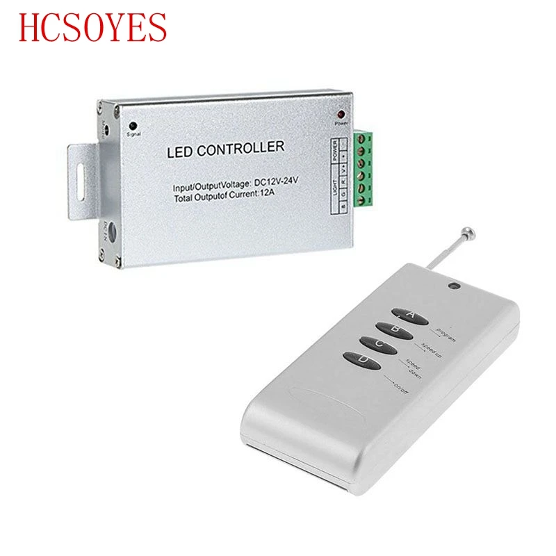 4 клавиши контроллер RF RGB DC12 ~ 24V Светодиодные ленты Диммер 12A/24A/30A Беспроводной