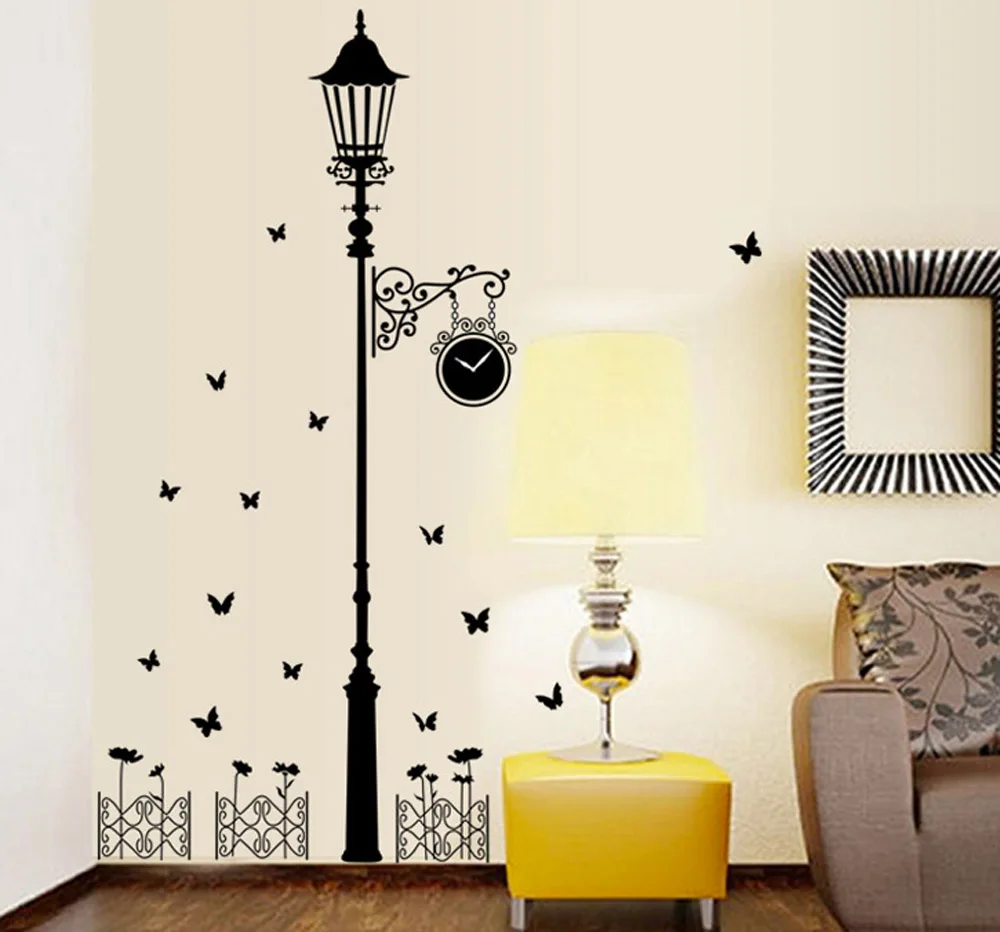 

Personality corridor lamp background porch is decorated wall stickers household paste of foreign trade