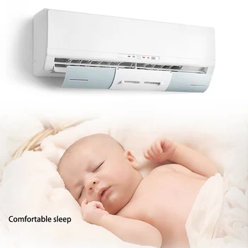 

Adjustable Air Conditioner Cover Windshield Air Conditioning Baffle Shield Wind Guide Month Straight Anti-Wind Shield