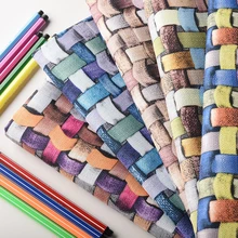 3D винтажная ткань для дивана с тростниковым покрытием, хлопок, лен, грубая ткань для подушки, стола и домашнего текстиля, 50X70 см, 50X145 см, A65