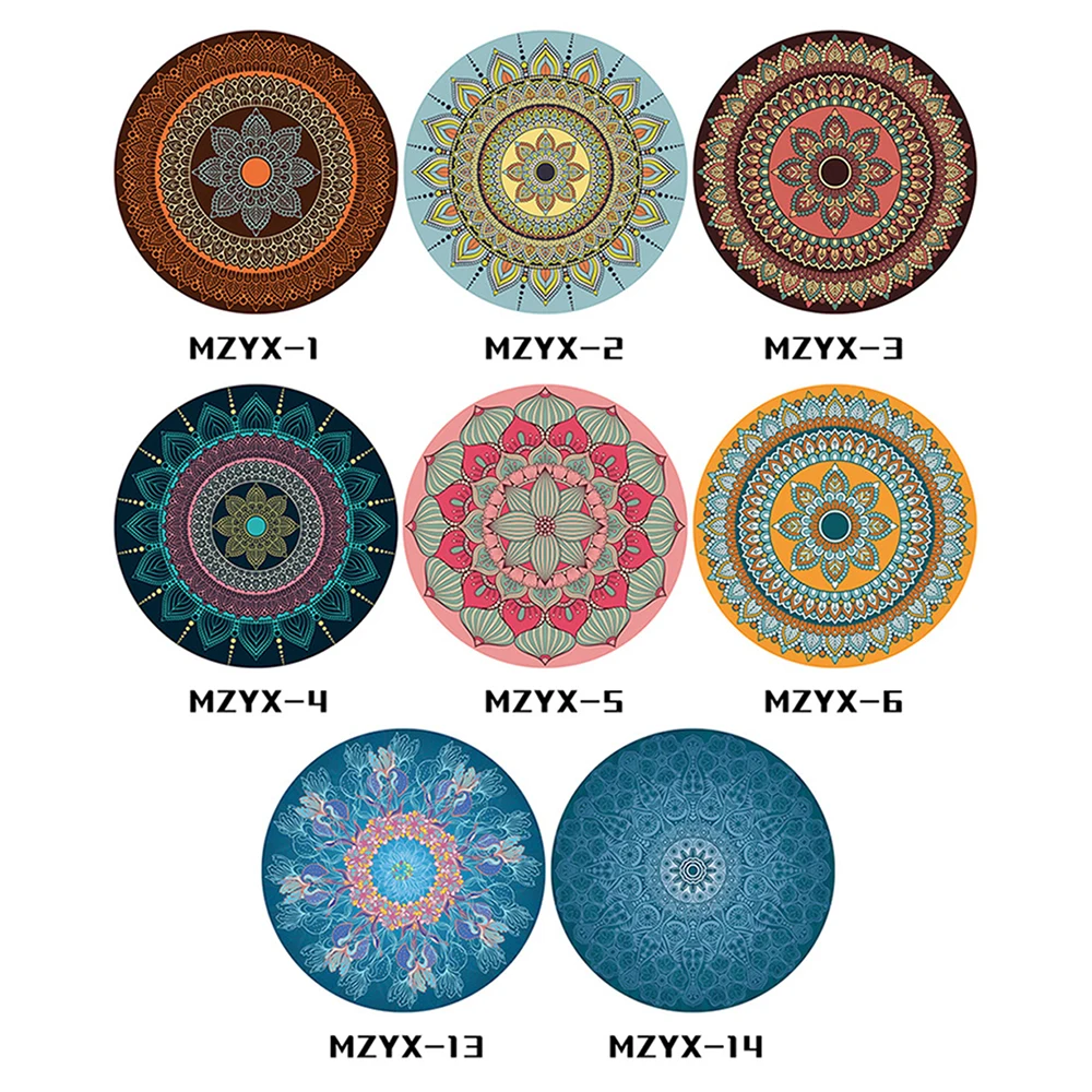 Хорошо тканый Национальный особенный винтажный Круглый традиционный коврик с различными рисунками машинная стирка или ручная стирка