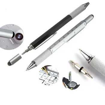

1 PCS 6 Colors Novel Multifunctional Screwdriver Ballpoint Pen Touch Screen Gift Tool School Office Supplies Stationery Pen