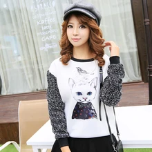 Cute Cat Print Hoodies font b Anime b font font b Cosplay b font Harajuku Hoodie