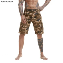 Aisputent мужские летние шорты, повседневные свободные шорты с несколькими карманами, большие камуфляжные военные комбинезоны, шорты-карго в стиле хип-хоп