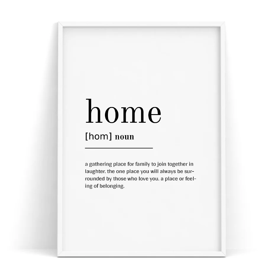 Настенный плакат Love Home для семейного путешествия рисунок на холсте