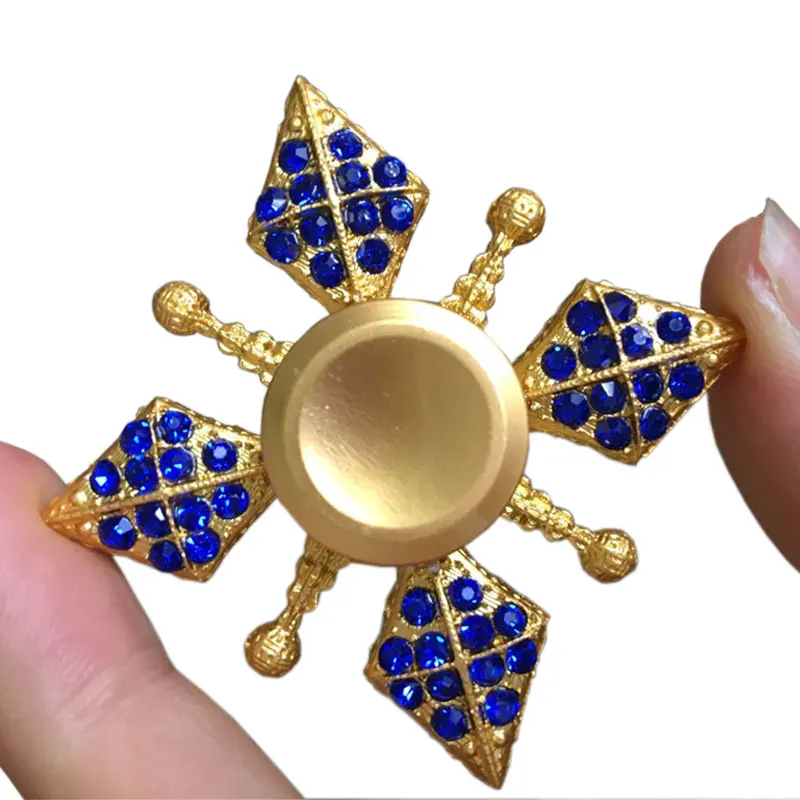 50PCS Diamond EDC Toys GOLD Fidget Spinner Metal Professional and ADHD Spinning Top Toy for fidgets _ - AliExpress Mobile