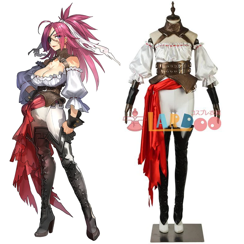 

Anime Fate EXTELLA LINK Francis Drake Battle Uniform Cosplay Costume Any Size For Women Halloween Customized 2019 New