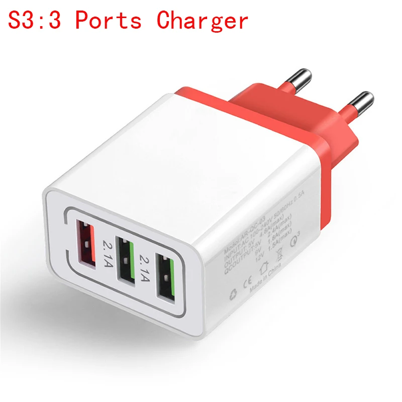 AMEEC Quick Charge 3.0 Multiple USB Charger Station 3  4 Port USB Chargers 5V 2.1A 3A Mobile Phone Android QC 3.0 Charging (6)