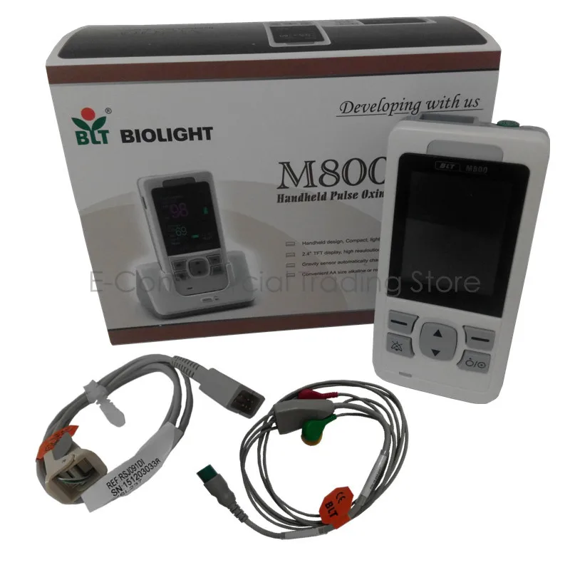 BLT M800 Digital Handheld Pediatric Pulse Oximeter with ECG function