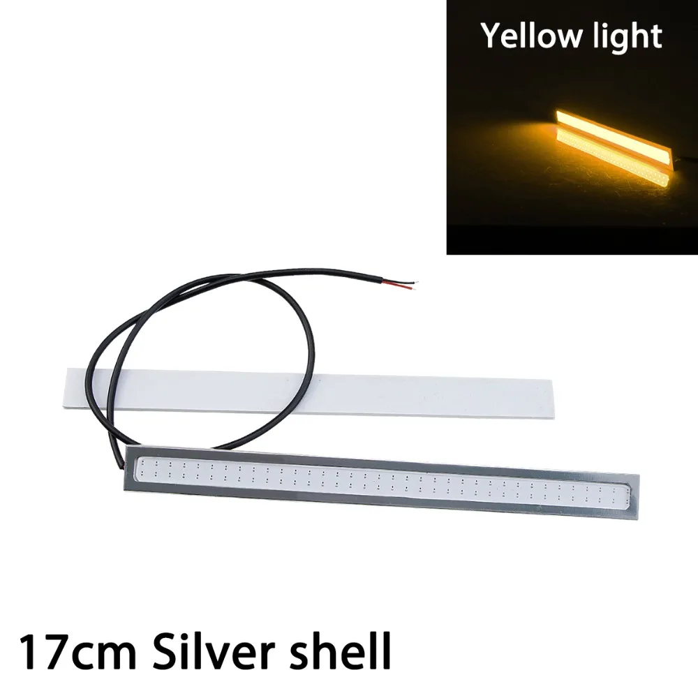2 шт. Автомобильный светодиодный дневные ходовые огни ультра яркий DC 12 В 17 см водонепроницаемый авто DRL COB вождения Противотуманные фары DHO DRL
