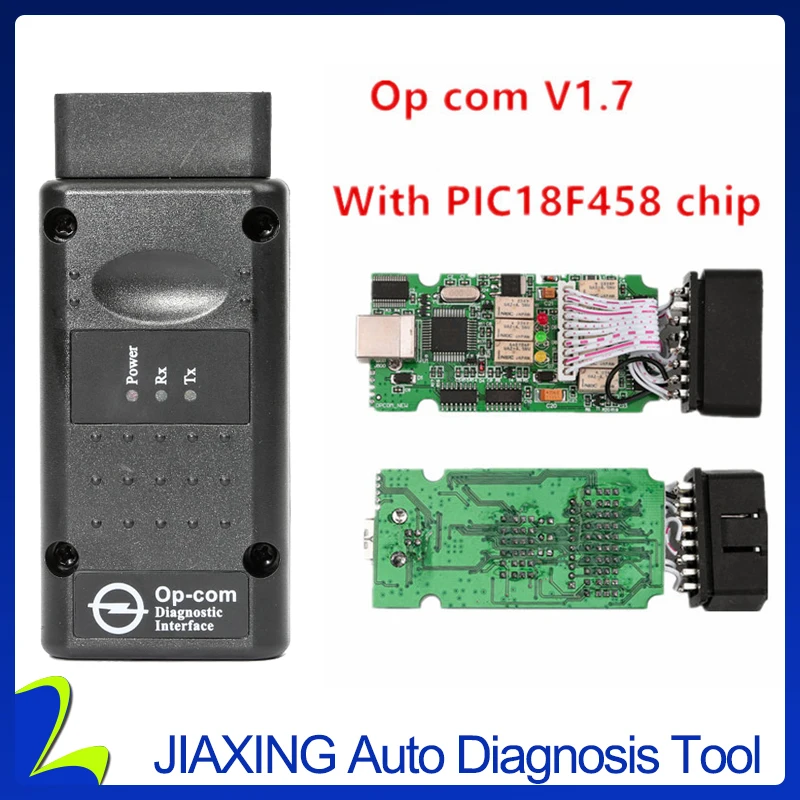 

Opcom OP Com 2010/2012V Can OBD2 for Opel Firmware V1.7 OPCOM with PIC18F458 Chip Auto Diagnostic CAN BUS Interface