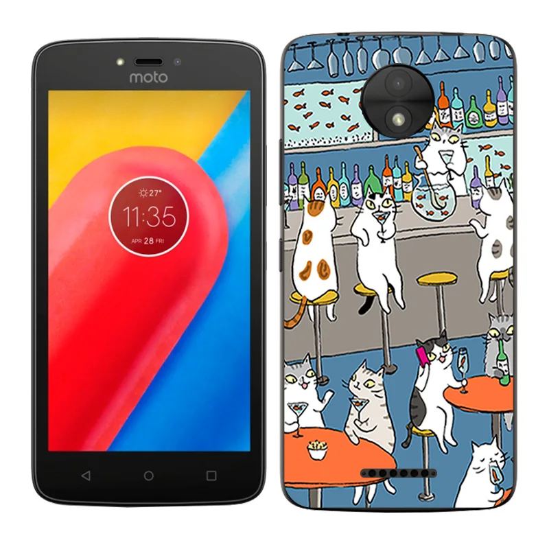 Чехол для Motorola Moto C Plus 5," Мягкий силиконовый чехол для телефона с изображением пейзажа для Moto C Plus XT1723 XT1724