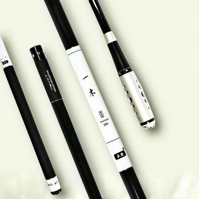 

New Rubber/Matel Handle 99% Carbon Stream Fishing rod Super Light /Hard 2.7/3.3/3.6/4.5/5.4/6.3/7.2/8/9m Fishing Pole Hand Rod