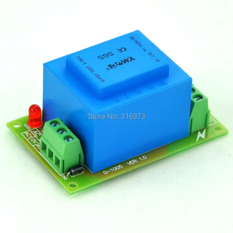 Основной 230VAC среднего 24VAC 5VA Мощность трансформаторный модуль D 1005/M AC24V|modulation