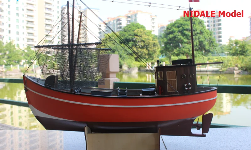 NIDALE Model RC Fishing boat model kit FRP hull