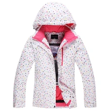 Ski suit Women plus velvet thickening thermal winter waterproof outdoor monoboard skiing clothing Free shipping