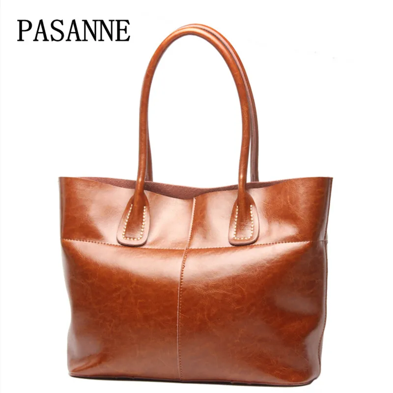 

Fashion Bag Women Leather Handbag Guangzhou 2017 New PASANNE Luxury Lady Genuine Leather Crossbody Handbags Woman Shoulder Bags