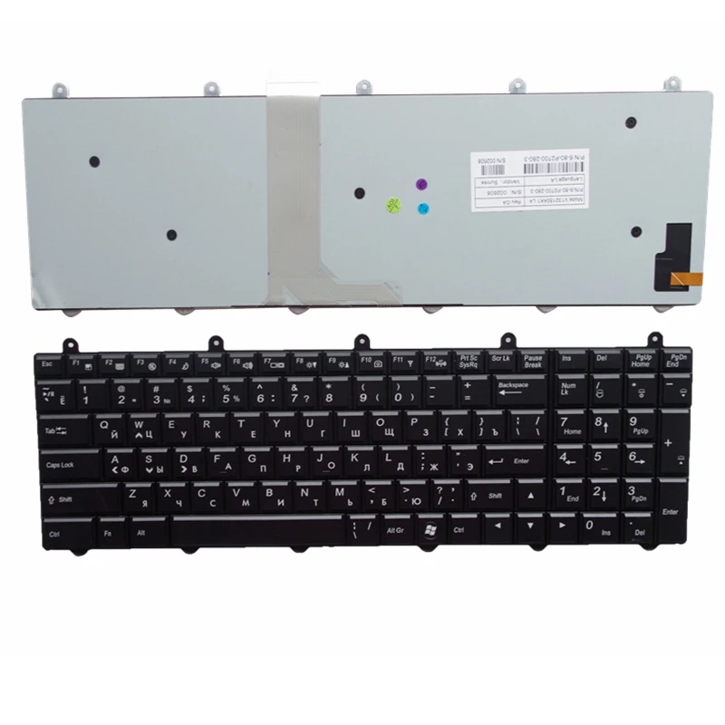 Gj46 8 RU подсветка черная Новая русская клавиатура для ноутбука Hasee K680 K780 K680C K680S K770E