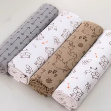 ruyi bebe 4Pcs/Pack 100% cotton supersoft flannel receiving baby blanket swaddle baby bedsheet 76*76CM baby blankets newborn