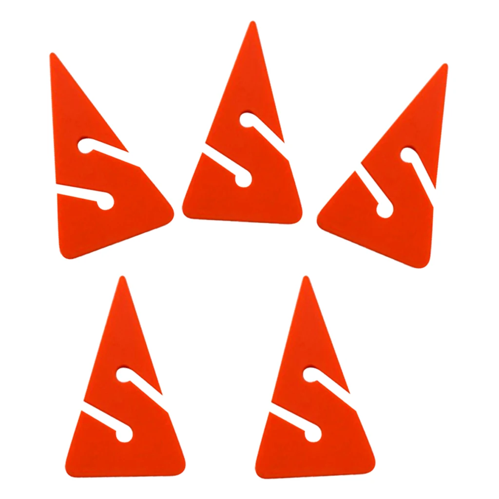 Durable 5 Pieces Triangle Line Arrow Marker for Scuba Diving Cave Wreck Dive Multi Color Water Sports Replacement Accessories