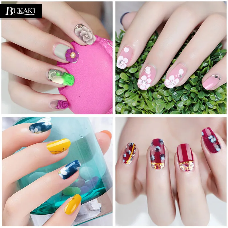 BUKAKI 9 шт./лот Краски лак для ногтей Nail Art комплект УФ гель рисовать Лаки Гибридный